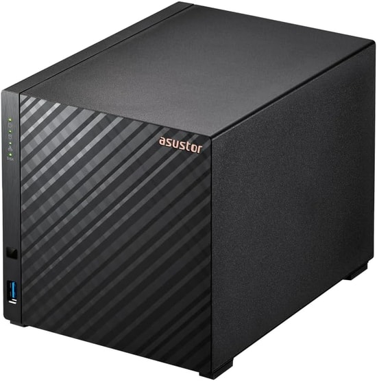 Asustor AS1204T 4-Yuvalı NAS Depolama - Quad-Core 1.7GHz CPU, 2.5GbE Port, 3xUSB 3.0, 4K Media Center
