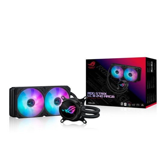 Asus ROG STRIX LC III 240 ARGB Beyaz İşlemci Sıvı Soğutucu - 240mm, ARGB, LGA1851/1700/AM5, 6 Yıl Garanti