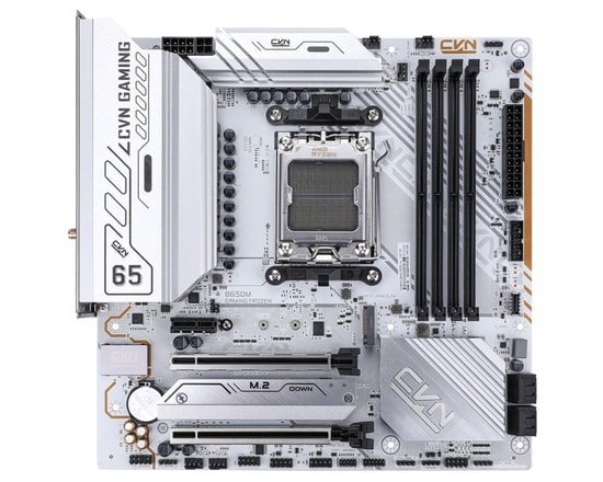 Colorful CVN B650M GAMING FROZEN WIFI 6 V14 DDR5 7600Mhz Anakart - AM5, mATX, 3xM.2, PCIe 5.0, 192GB RAM Destek