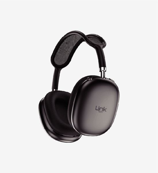 LinkTech LPH-HP10 Kulak Üstü Gri Bluetooth 5.4 Kulaklık - 800mAh Pil, USB-C, MicroSD, AUX, Mikrofonlu, Sesli Asistan