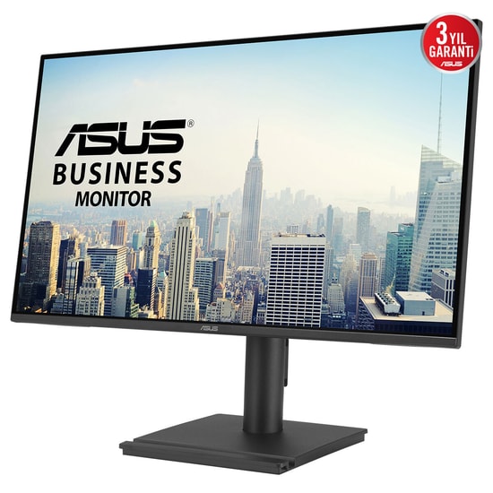 Asus BE27AQG 27" 120Hz 5ms 2K IPS Kurumsal Pivot Monitör - 2560x1440, 350 Nit, HDMI, DP, Hoparlör, VESA, Eye Care