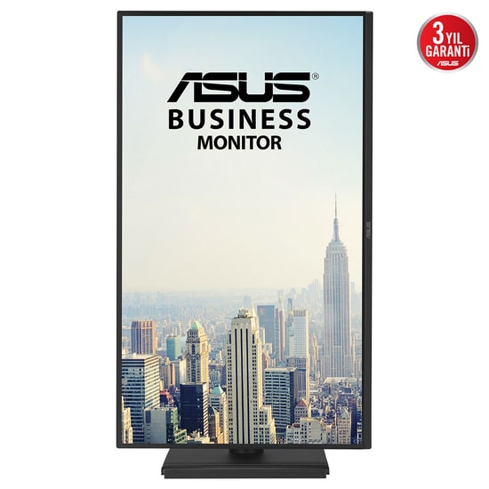 Asus BE27AQG 27" 120Hz 5ms 2K IPS Kurumsal Pivot Monitör - 2560x1440, 350 Nit, HDMI, DP, Hoparlör, VESA, Eye Care