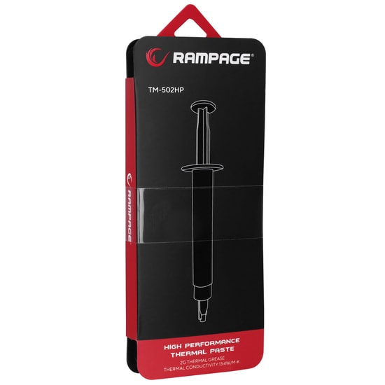 Rampage TM-502HP 2gr Yüksek Performanslı Termal Macun - 13.4 W/m-K Isı İletkenliği, Gri Renk, Şırınga Form