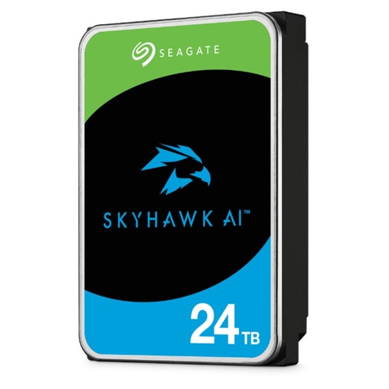 Seagate SkyHawk AI 24TB Güvenlik Diski (ST24000VE002) - 3.5", 7200RPM, 512MB Önbellek, 7/24, 5 Yıl Garanti