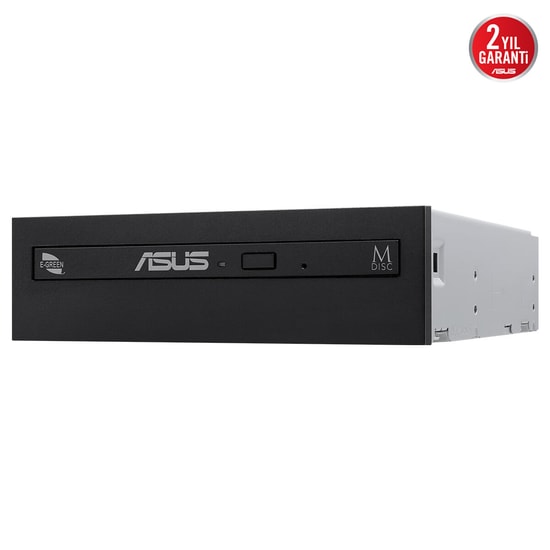ASUS DRW-08D6MT 8X Siyah Dahili DVD Yazıcı - M-Disc Desteği, 24X CD Yazma Hızı, Kutusuz (Bulk) Optik Sürücü