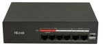 HiLook NS-0106MP-35 4 Port PoE Switch - 4 Port PoE, 2 Uplink, 35W, 10/100 Mbps, Metal Kasa, Yönetilemez Switch