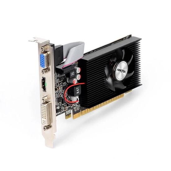 Arktek GeForce GT710 2GB DDR3 Ekran Kartı (AKN710D3S2GL1) - 64 Bit, DVI, HDMI, VGA, Düşük Profil, Nvidia PhysX