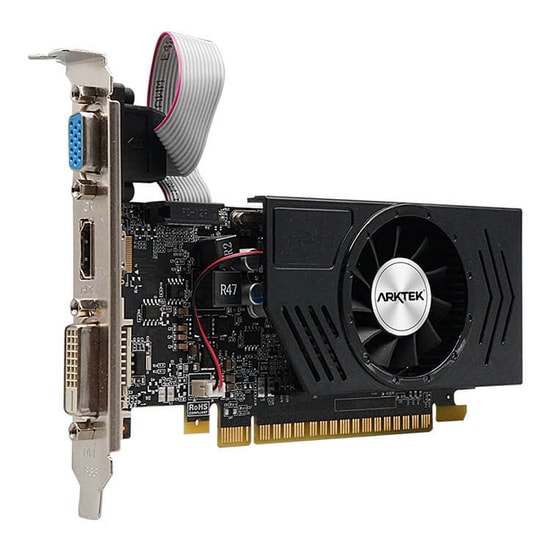 Arktek GeForce GT730 4GB DDR3 Ekran Kartı (AKN730D3S4GL1) - 128 Bit, Low Profile, DVI, HDMI, VGA, 4 GB Bellek