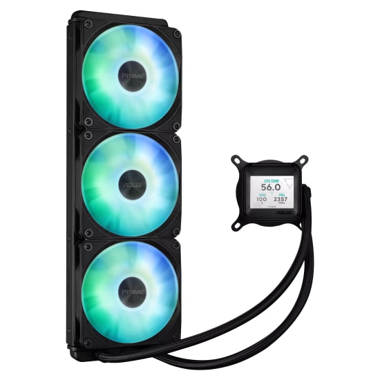 Asus Prime LC 360 ARGB LCD 360mm İşlemci Sıvı Soğutucu (90RC00Z1-B0EAY0) - 3x120mm PWM Fan, Intel ve AMD Uyumlu