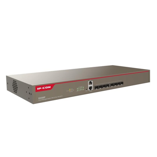 IP-com X5308F L3 Yönetilebilir Switch - 8 Port 10GB SFP+, Cloud Yönetimi, Rackmount Metal Kasa Ağ Anahtarı