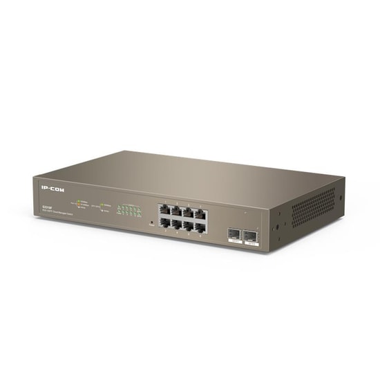 IP-com G3310F 8 Port Gigabit Switch - 2x1G SFP Uplink, Cloud Yönetilebilir, Rackmount L2 Anahtar Cihazı