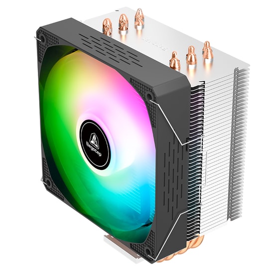 Segotep Frozen Tower T6 Siyah Hava Soğutucu (FROZEN TOWER T6 SIYAH BULK) - 120mm Fan, Intel Uyumlu, LED Işıklı