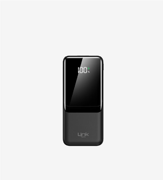 Linktech EF94 Strong 22.5W Siyah 9000mAh Powerbank - Type C, Micro USB, USB A, Akım Koruma, 2.1A Hızlı Şarj