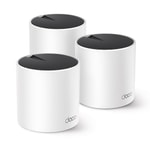 TP-Link Deco-X55-3P AX3000 Mesh Wi-Fi 6 Sistemi - 600m2 Kapsama, 3x Gigabit Port, AI Mesh, 150+ Cihaz (3'lü Paket)