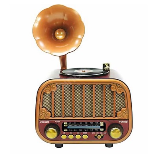 Meier MD-1318BT Kahverengi Nostalji Radyo Kablosuz Hoparlör NT-118010 - BT, Stereo Ses, Nostaljik Görünüm, Ahşap