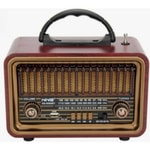 Nettech NNS NS-8069BT Kahverengi Nostalji Radyo ve Bluetooth Hoparlör (NT-118009) - FM, Stereo Ses, Ahşap Kasa, BT