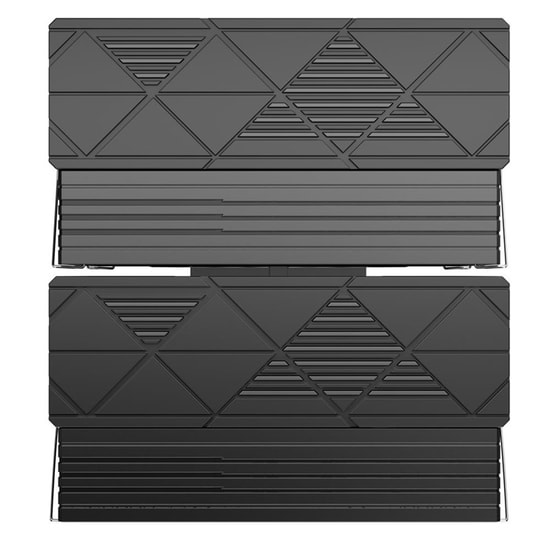 1st Player Cryo CY12D Siyah 2x120mm İşlemci Hava Soğutucu (CY12D-BK) - 1900 RPM, 4 Pin PWM, AM5/LGA 1851-1700