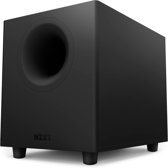 NZXT Relay Siyah 140W Subwoofer Hoparlör (AP-SUB80-EU) - 6.5 inç Sürücü, Crossover ve Faz Ayarı, Güçlü Bas