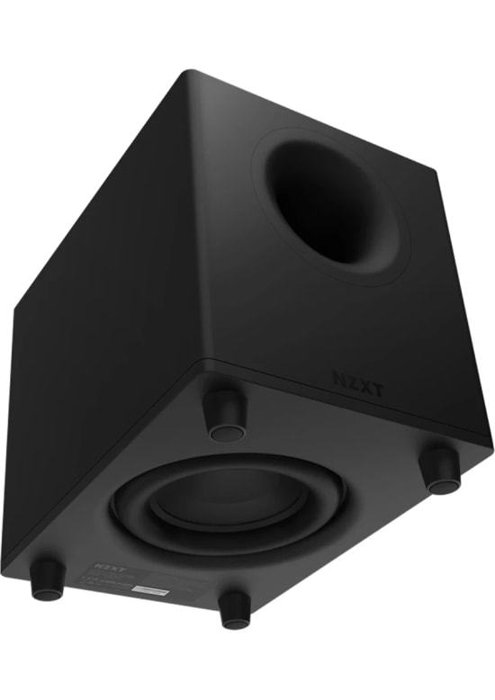 NZXT Relay Siyah 140W Subwoofer Hoparlör (AP-SUB80-EU) - 6.5 inç Sürücü, Crossover ve Faz Ayarı, Güçlü Bas