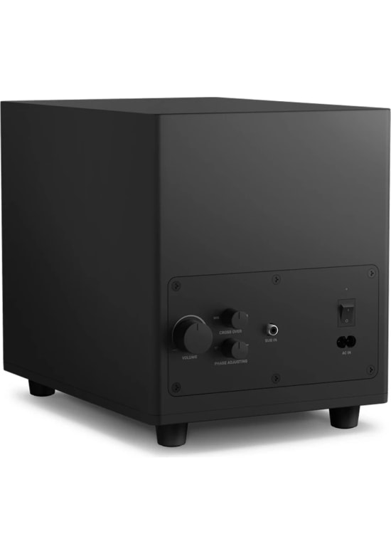 NZXT Relay Siyah 140W Subwoofer Hoparlör (AP-SUB80-EU) - 6.5 inç Sürücü, Crossover ve Faz Ayarı, Güçlü Bas