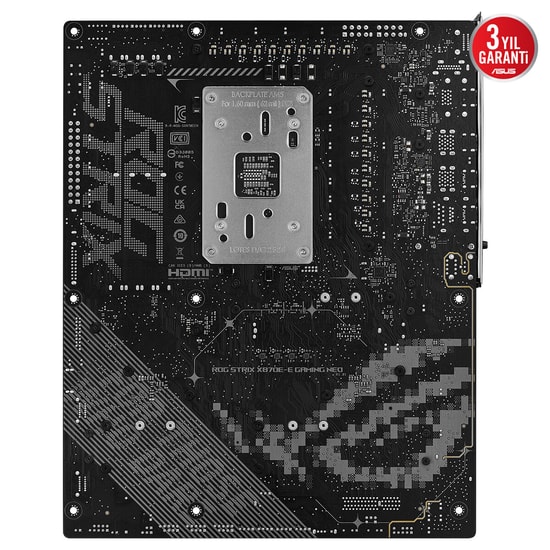 Asus ROG STRIX X870E-E GAMING WIFI7 NEO AM5 DDR5 Anakart - AMD X870E, 9600MHz, WiFi 7, 5xM.2, 2xUSB4, ATX