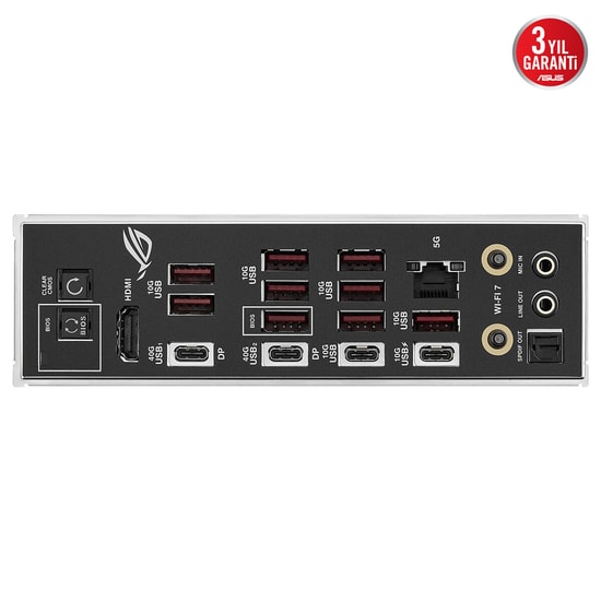 Asus ROG STRIX X870E-E GAMING WIFI7 NEO AM5 DDR5 Anakart - AMD X870E, 9600MHz, WiFi 7, 5xM.2, 2xUSB4, ATX