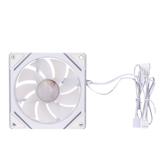 1st Player FC7R Beyaz 120mm Reverse ARGB Kasa Fanı (FC7R-WH-1IN1) - 4 Pin PWM, Ayna Tasarımlı, Tekli Paket, Ters Fan