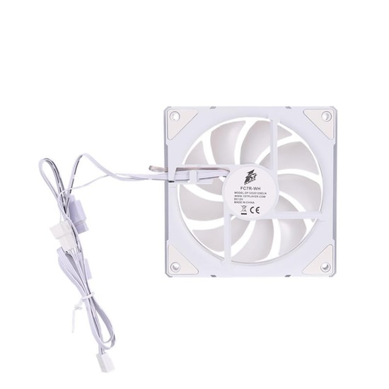 1st Player FC7R Beyaz 120mm Reverse ARGB Kasa Fanı (FC7R-WH-1IN1) - 4 Pin PWM, Ayna Tasarımlı, Tekli Paket, Ters Fan