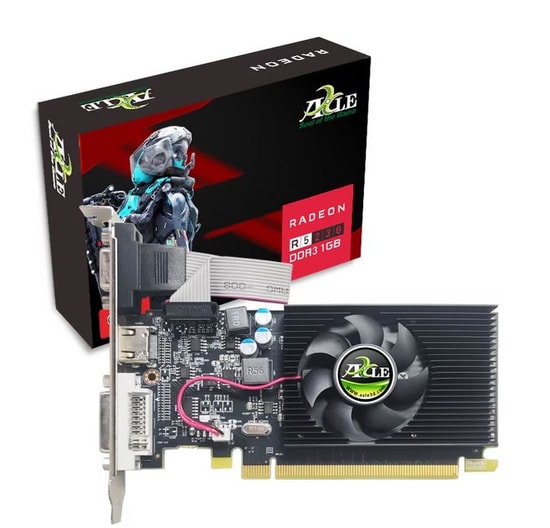 Axle Radeon R5 230 1GB DDR3 64Bit Ekran Kartı (R5-230/1GD3P4CDIL) - HDMI, VGA, DVI, Tek Fanlı, PCIe 2.0-24 Ay