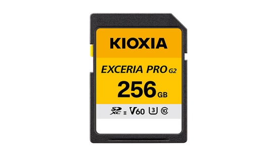Kioxia Exceria Pro G2 256GB SDXC UHS-II V60 Hafıza Kartı (LNPR2H256GG4) - 300MB/250MB/s, 8K Video Kaydı, Class 10