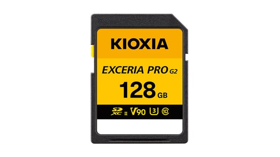 Kioxia Exceria Pro G2 128GB SDXC UHS-II V90 Hafıza Kartı (LNPR2K128GG4) - 310MB/300MB/s Okuma Yazma, 8K Video, Class 10