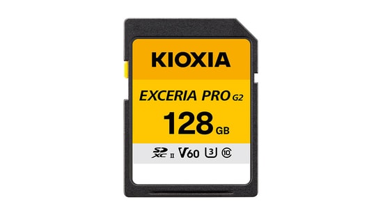 Kioxia Exceria Pro G2 128GB SDXC UHS-II V60 Hafıza Kartı (LNPR2H128GG4) - 300MB/250MB/s Okuma, 8K Video, Class 10