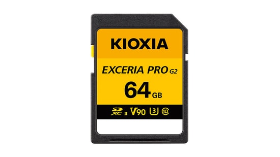 Kioxia Exceria Pro G2 64GB SDXC UHS-II V90 Hafıza Kartı (LNPR2K064GG4) - 310MB/300MB/s, 8K Video, Class 10