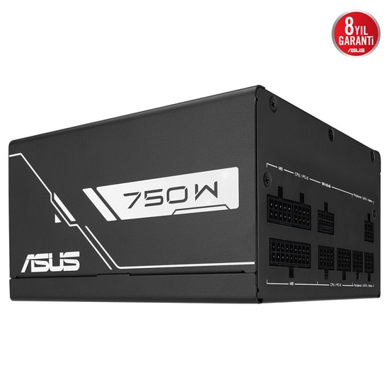 Asus Prime 750G 750W 80+ Gold Tam Modüler Siyah Güç Kaynağı - PCIe 5.1, ATX 3.1 Uyumlu, 135mm Fan, 8 Yıl Garanti