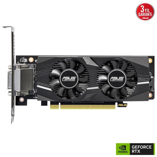 ASUS GeForce RTX 3050 6GB LP BRK OC Ekran Kartı (RTX3050-6G-LP-BRK-OC) - 96 Bit, GDDR6, Low Profile, DLSS 2