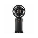 Nettech F40 Siyah LED Dijital Ekranlı Şarjlı Mini Fan (NT-118018) - Taşınabilir, Sessiz Oynar Başlı, Standlı, USB Şarjlı