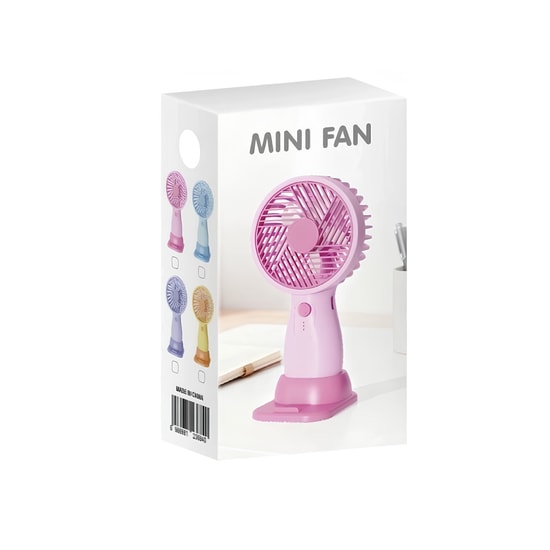 Nettech ES-9200 Mor Mini Boy Şarjlı Masaüstü Fan (NT-118014) - Taşınabilir, Ev-Ofis-Okul, Type-C Şarjlı, Sessiz
