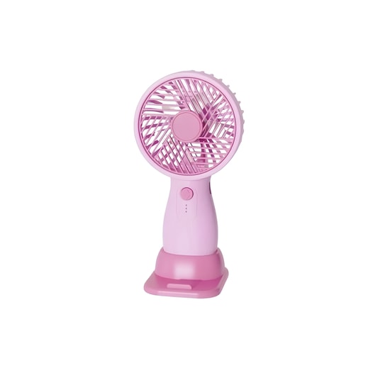 Nettech ES-9200 Pembe Mini Boy Şarjlı Masaüstü Fan (NT-118012) - Taşınabilir, Ev-Ofis-Okul, Type-C Şarjlı, Sessiz