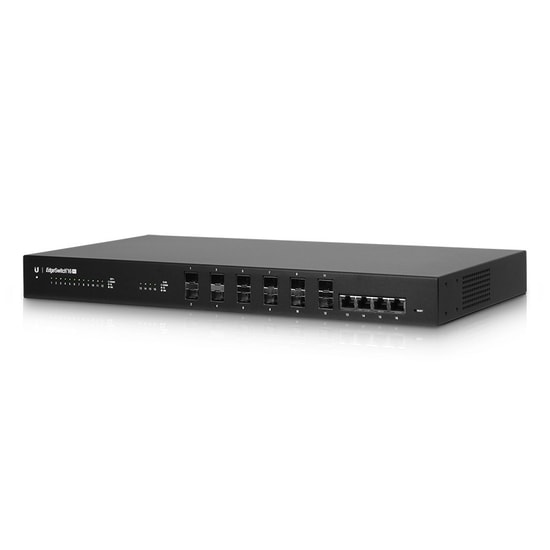 Ubiquiti ES-16-XG L3 Yönetilebilir Switch - 12 Port 10GB SFP+, 4 Port 10GB RJ45, 160 Gbps, Rackmount Kasa