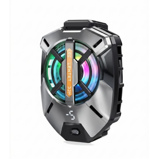 Nettech Castu FS09 Siyah RGB Magsafe Telefon Soğutucu (NT-118034) - Type-C Şarjlı, 400mAh Pil, Alüminyum Gövde