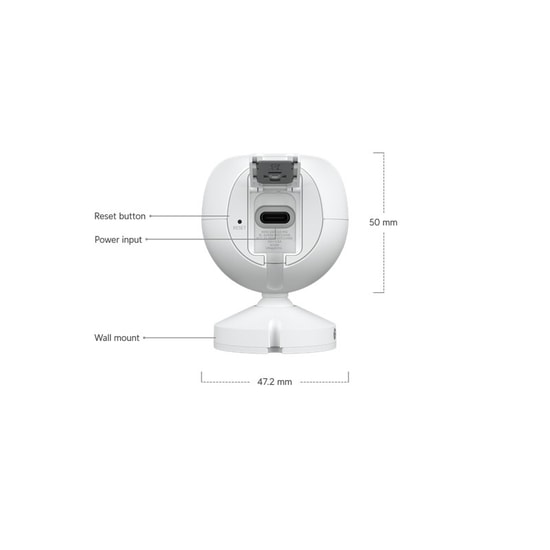 Ubiquiti UVC-G4-INS 4MP Wi-Fi IP Kamera - 2.8mm Lens, 6m IR, Çift Yönlü Ses, İnsan/Araç Algılama, IPX5 Koruma