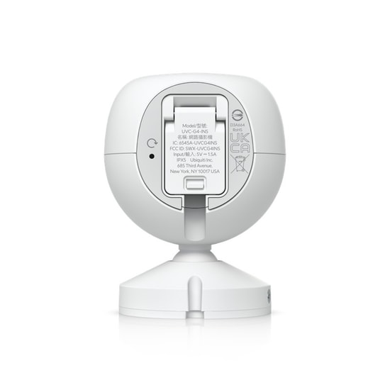 Ubiquiti UVC-G4-INS 4MP Wi-Fi IP Kamera - 2.8mm Lens, 6m IR, Çift Yönlü Ses, İnsan/Araç Algılama, IPX5 Koruma