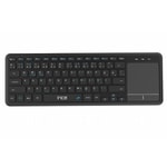 Inca IBK-568BT Dual Mod Bluetooth + 2.4G Kablosuz Siyah Touchpad Klavye - Smart TV Uyumlu, Q Klavye, AAA Pil