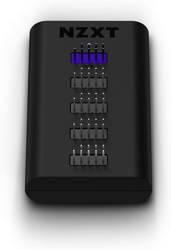 NZXT AC-IUSBH-M3 Dahili USB Hub (Gen 3) - 4 Port USB 2.0, SATA Güç Bağlantısı, Manyetik Gövde, İç Mekan Siyah