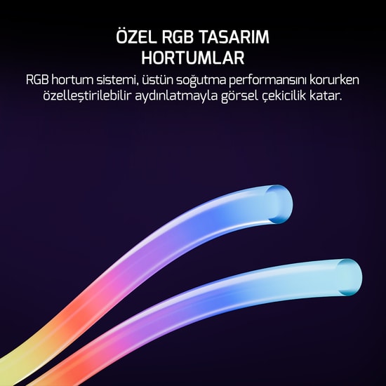 Gamepower Skadi Square 240 ARGB Beyaz Sıvı Soğutucu (SKADI SQUARE 240 ARGB WHITE RGB PIPE) - 250W TDP, RGB Hortum
