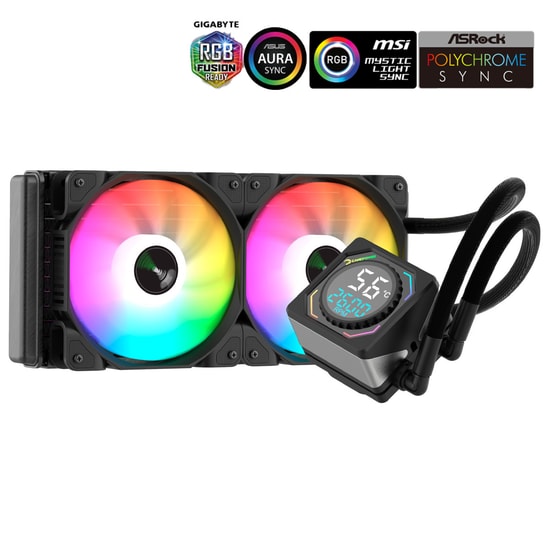 Gamepower Skadi Square 240 ARGB Sıvı Soğutucu (SKADI SQUARE 240 ARGB SIVI SOGUTUCU) - 2x120mm PWM, AM5, LGA1700