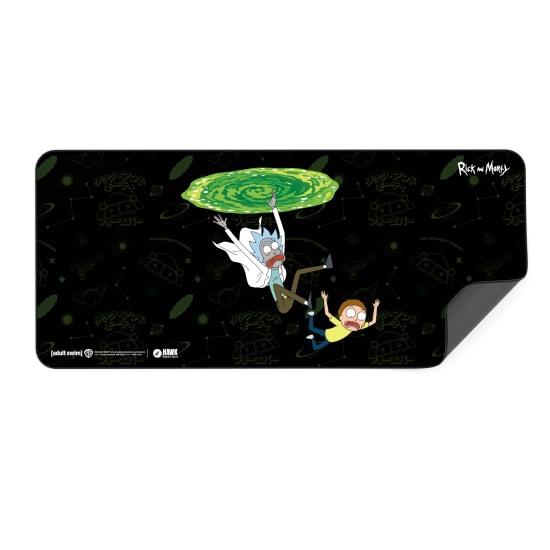 Hawk Rick And Morty Portal 90x40 Mouse Pad (RICK-MORTY-PORTAL-90X40-MP) - XL 900x400mm, 3mm, Kaymaz Taban Oyuncu Pad