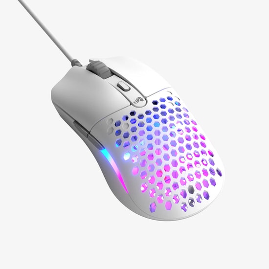 Glorious Model O Eternal GLO-OE-W-WHT Beyaz RGB Kablolu Oyuncu Mouse - 12000 DPI, 55g Hafiflik, 300 IPS, 6 Tuş