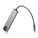 Dark DK-AC-U31X47 6in1 USB 3.2 Type-C Hub Çoklayıcı - 4K HDMI, Gigabit Ethernet, 100W PD, USB 3.0/2.0 Port
