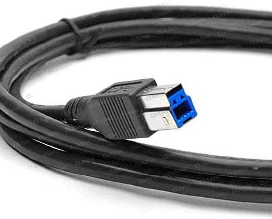 Dark DK-CB-USB3PRNL150 1.5 Metre USB 3.0 Yazıcı Kablosu - 5Gbps Aktarım Hızı, Tip A'dan Tip B'ye Data Kablosu